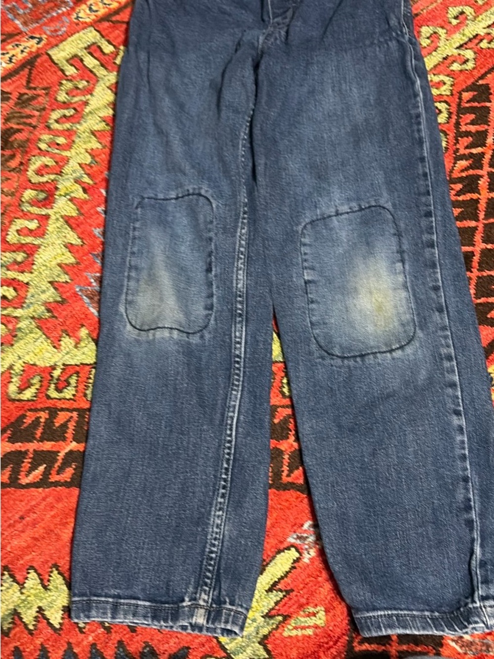 Hanna Andersson Dark Blue Kids Jeans with Knee Patches